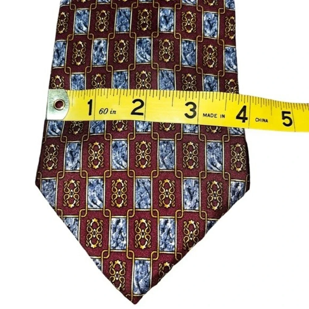 Christian Dior Gravate 100% Silk Tie Business Office Work Formal Blue